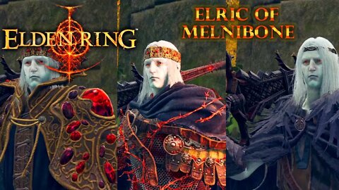 Elden Ring - Character Customization - Elric of Melnibone - Dragon Knight, Adventurer, Ruby Emperor