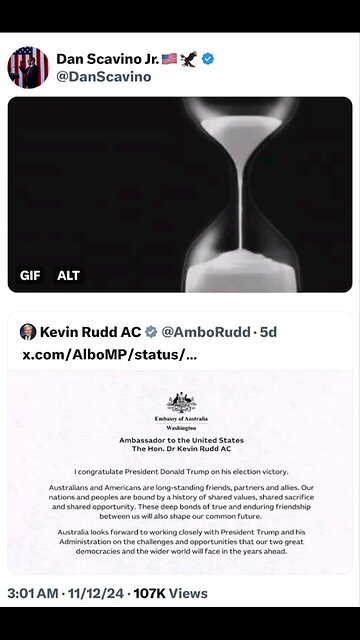 Dan Scavino Jr Sends Interesting Message To Australia's US Ambassador