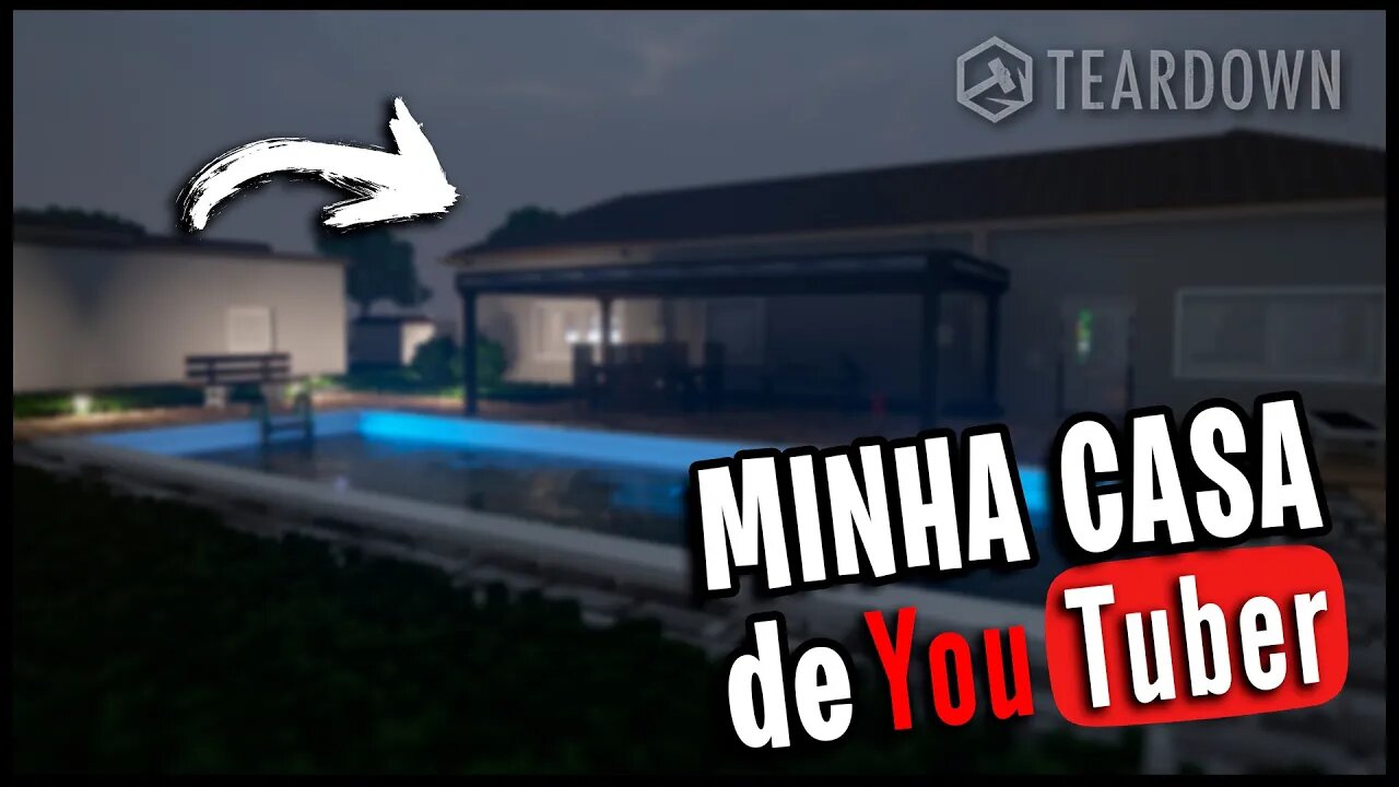 Apresentando minha casa nova de YouTuber e tacando meteoro em aviões Teardown