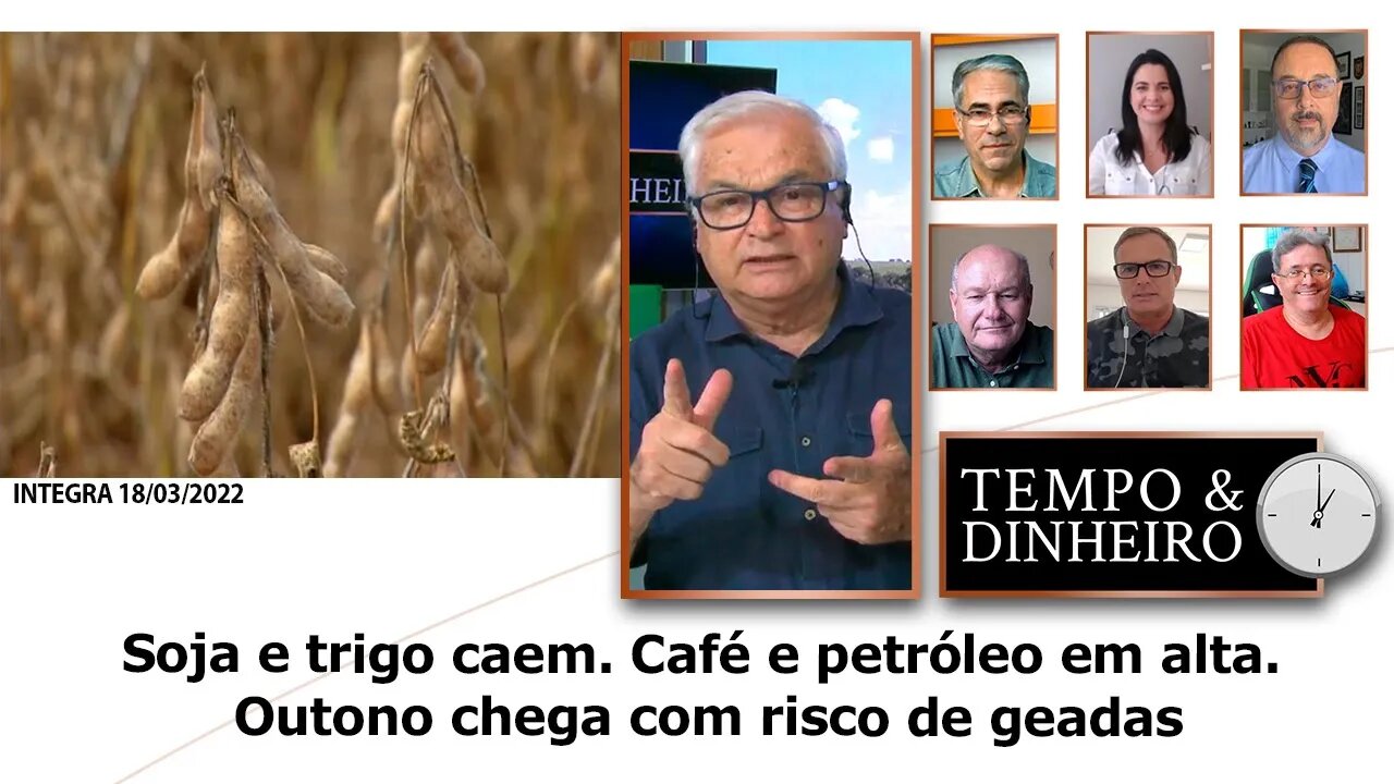 Soja e trigo caem. Café e petróleo em alta. Outono chega com risco de geadas