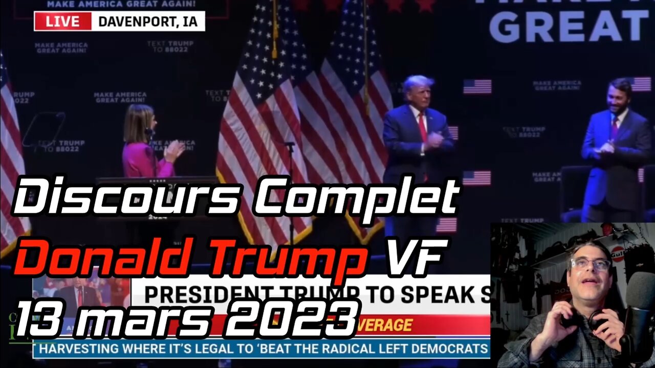 Discours complet de Donald Trump VF. 13 mars 2023. C.Cosmos