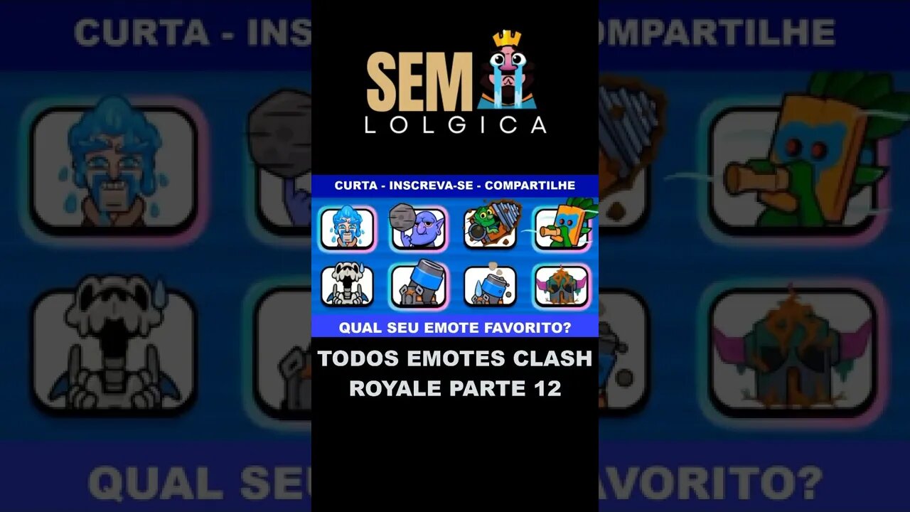 TODOS EMOTES CLASH ROYALE PARTE 12