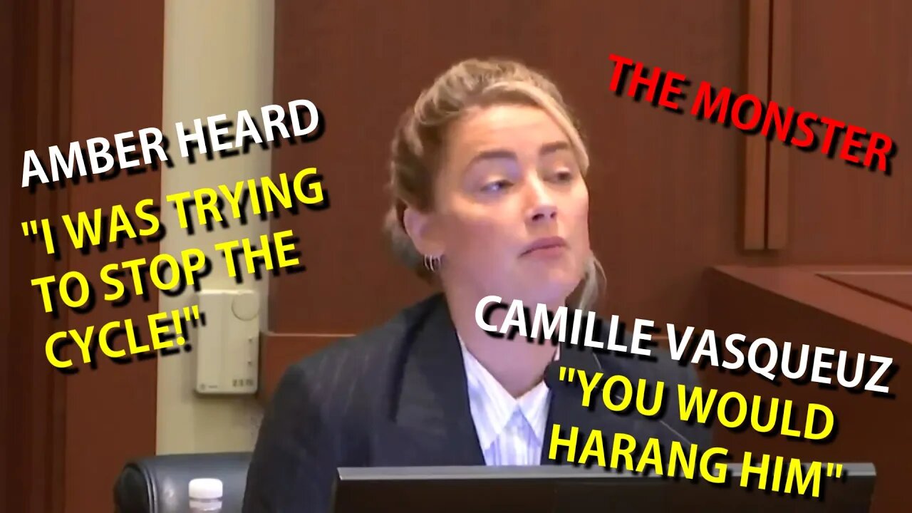 Amber Heard Claims She Was Trying To STOP The MONSTER Cycle That's Why She Would HARANG Johnny