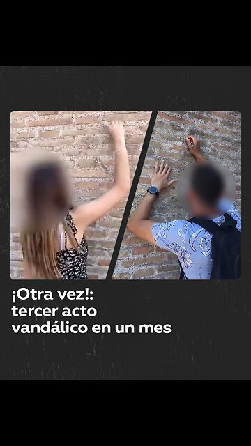 Otro acto de vandalismo en el Coliseo de Roma, el tercero en 3 semanas