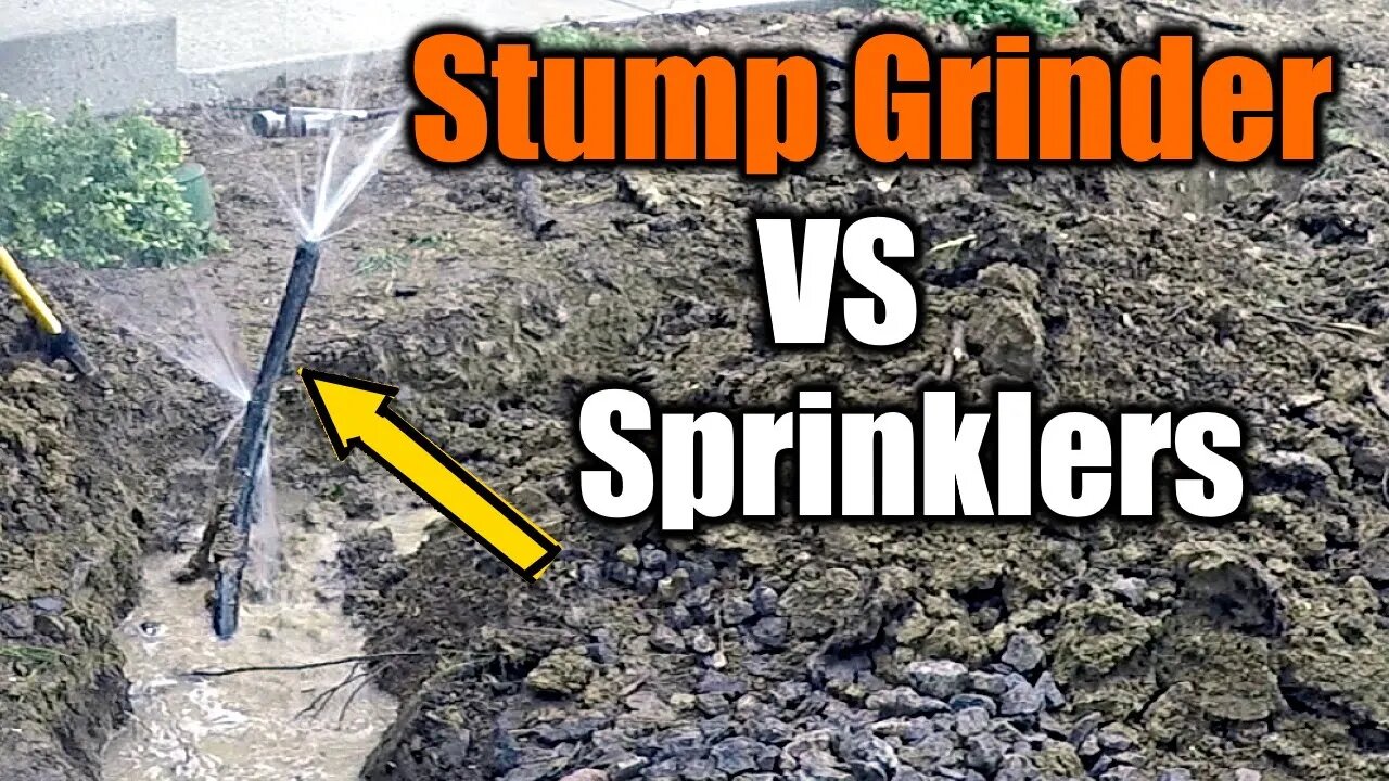 Stump Grinder Destroys Sprinkler System | I Fix it | THE HANDYMAN |