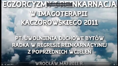 PODDANIE OSOBY UWOLNIENIOM DUCHOWYM, BYTÓW RADKA, PRZEŻYCIE EMOCJONALNE SEANSU /2011 ©TV - IMAGO