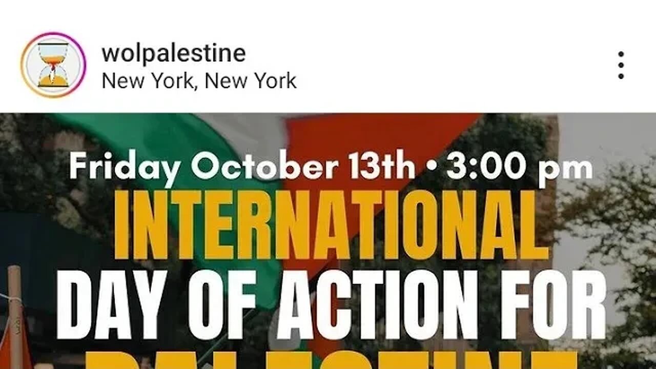 International Day of Action For #palestine Rally Times Square 10/13/23. WOL Palestine/Al-Awada NY