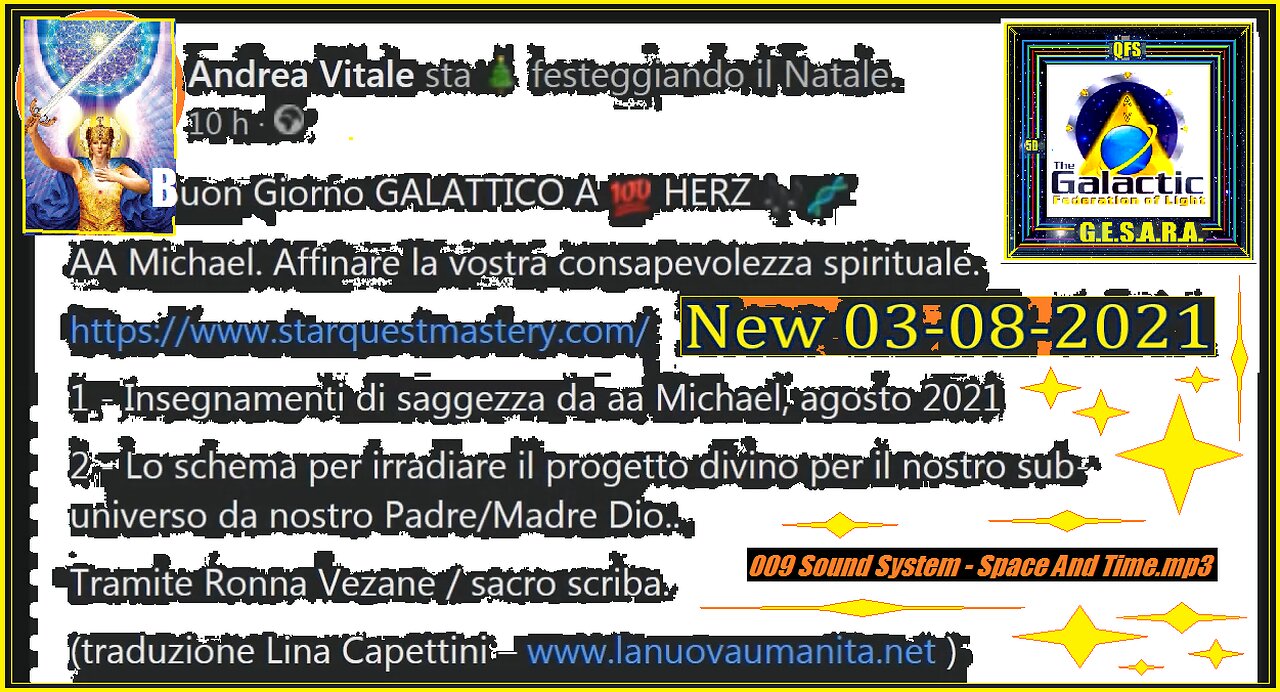Aa Michael. Affinare la vostra consapevolezza spirituale.