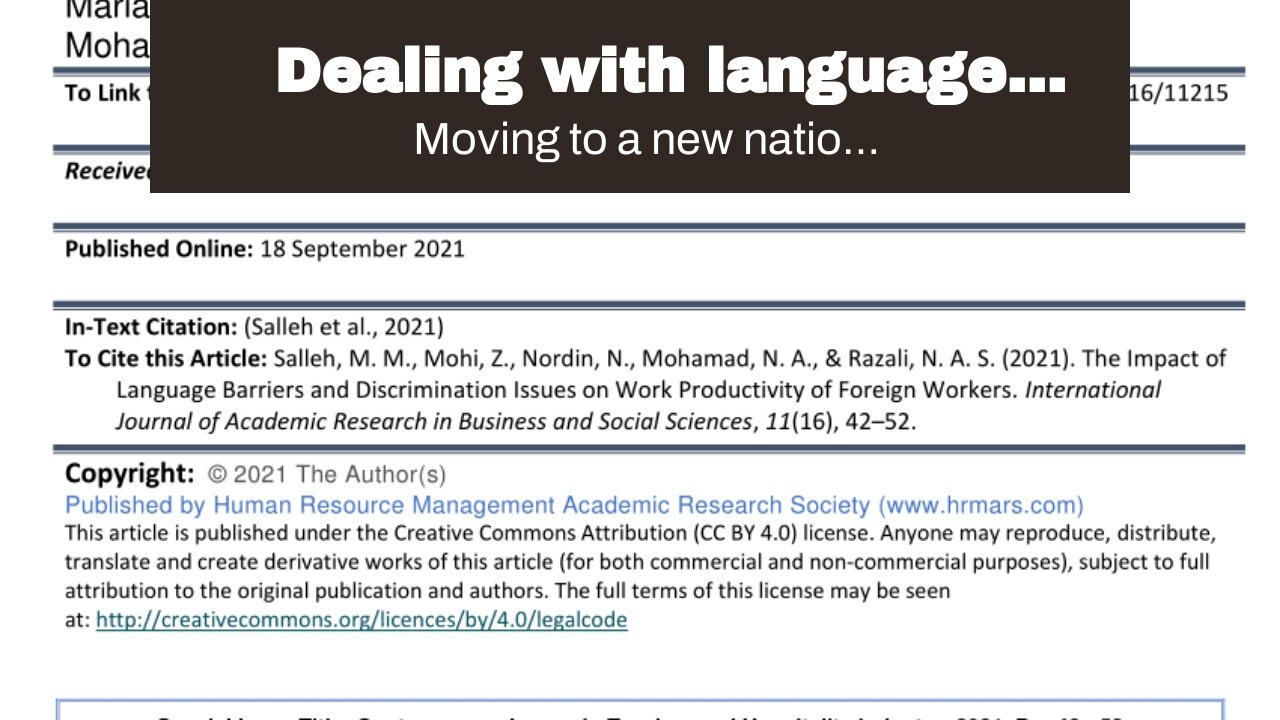 Dealing with language barriers in a foreign country as an expat Fundamentals Explained