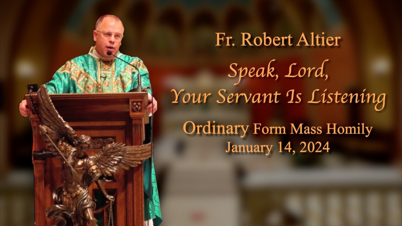 Speak, Lord, Your Servant Is Listening