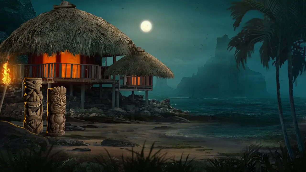 Relaxing Spooky Tropical Music - Haunted Tiki Island ★646