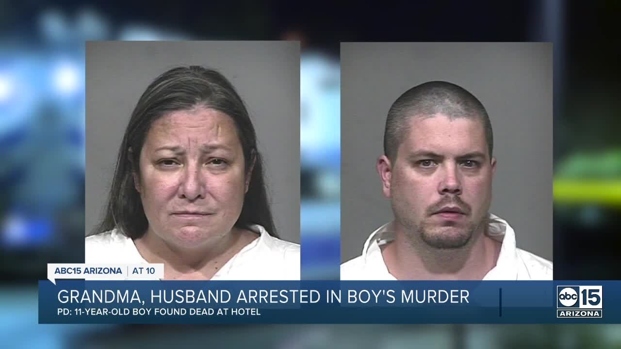 Grandma, husband arrested in 11-year-old boy's death