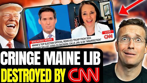 Lib Who Banned Trump From Ballot Has PSYCHOTIC MELTDOWN LIVE on CNN After Host Challenges Her