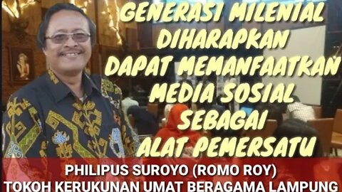 TOKOH KERUKUNAN UMAT BERAGAMA, PHILIPUS SUROYO (ROMO ROY) JADI PEMBICARA DI ACARA LITERASI CINTA