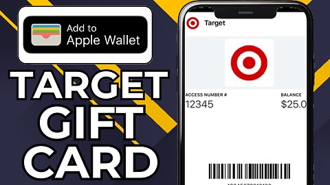 HOW TO ADD TARGET GIFT CARD TO APPLE WALLET