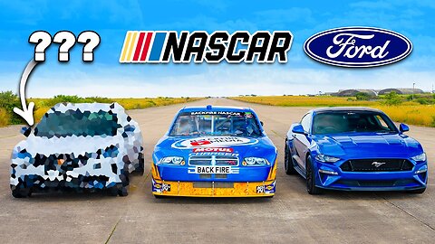 Dodge NASCAR v Ford Mustang v ???: DRAG RACE