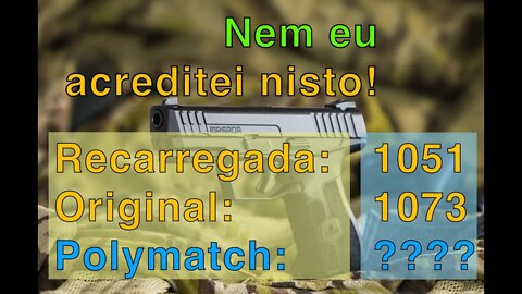 Passei a munição Polymatch no Cronógrafo | Eu não acreditei no que vi! | Confira aqui