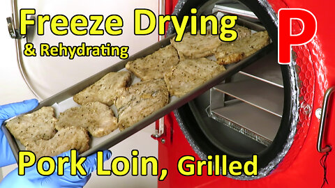 Freeze Drying Pork Loin Steaks, grilled