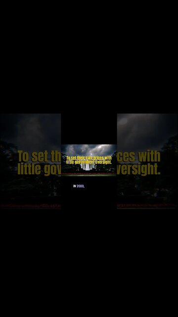 lack of government oversight