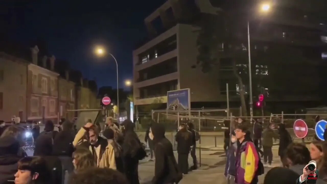 Rennes - Manifestation contre les résultats du 1er tour de la présidentielle 2022