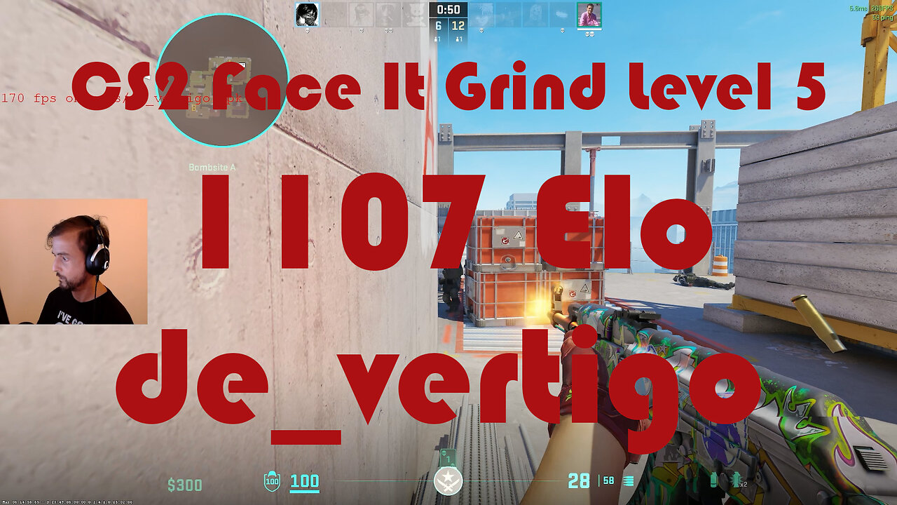 CS2 Face-It Grind - Face-It Level 5 - 1107 Elo - de_vertigo