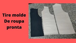 Tire molde de roupa pronta