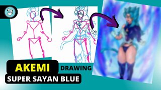 AKEMI SUPER SAYAN BLUE | MINHA SAYAJIN