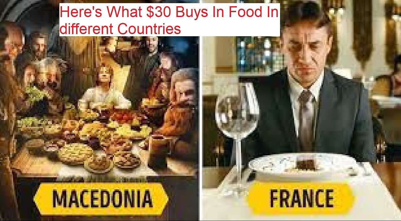 Here's What $30 Buys In Food In different Countries