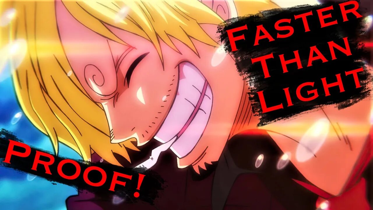 Proof that Sanji is Hundreds of Times Faster Than Light (One Piece Calculation)