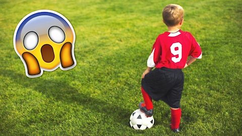 Kids Playing Football - Skills, Goals & Fails!