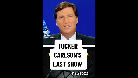 TUCKER CARLSON LAST SHOW, WAS 🍕GATE NEXT 🤔