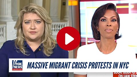 Rep. Cammack Joins Harris Faulkner To React Live To Border Crisis Protests In NYC