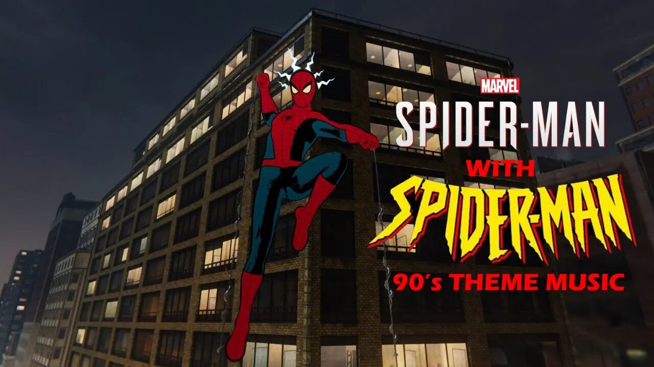 SpiderMan PS4 with 90s intro