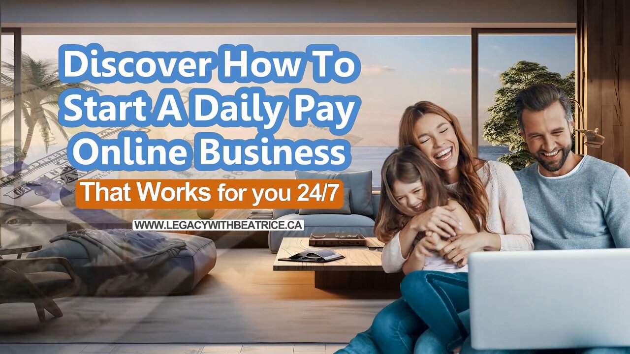 Discover How To Start A Daily Pay Online Business That Works for you 24/7