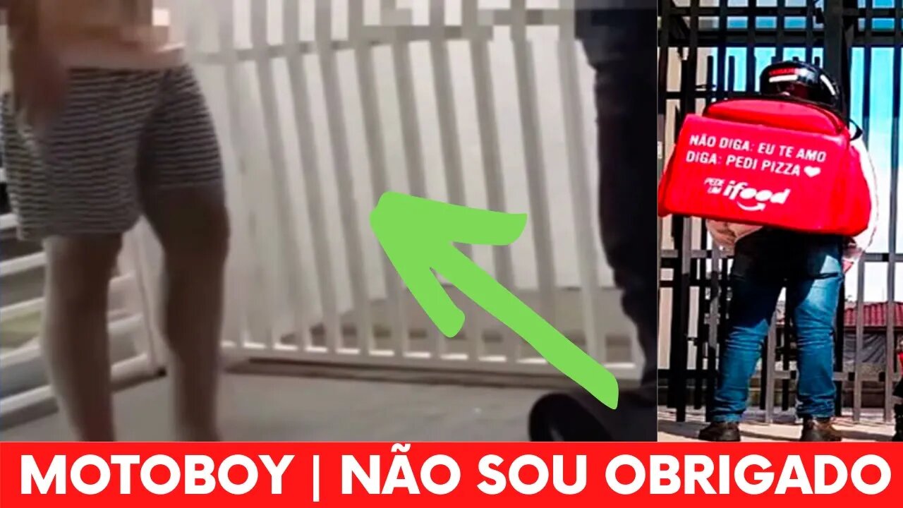 MOTOBOY NÃO QUIS ENTRAR NO PRÉDIO MORADOR NÃO GOSTOU