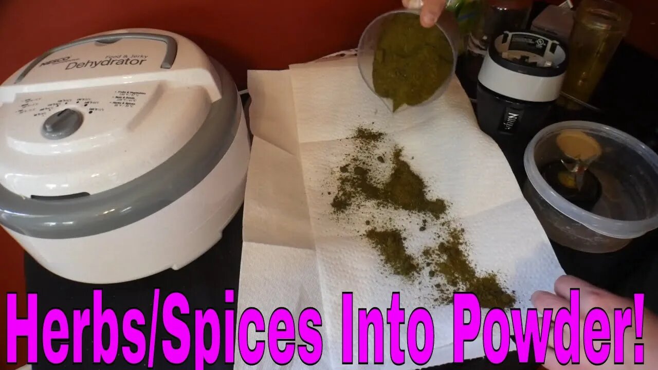 How To Turn Your Herb-Spice Mix Into Powder To Get More USE Out Of It