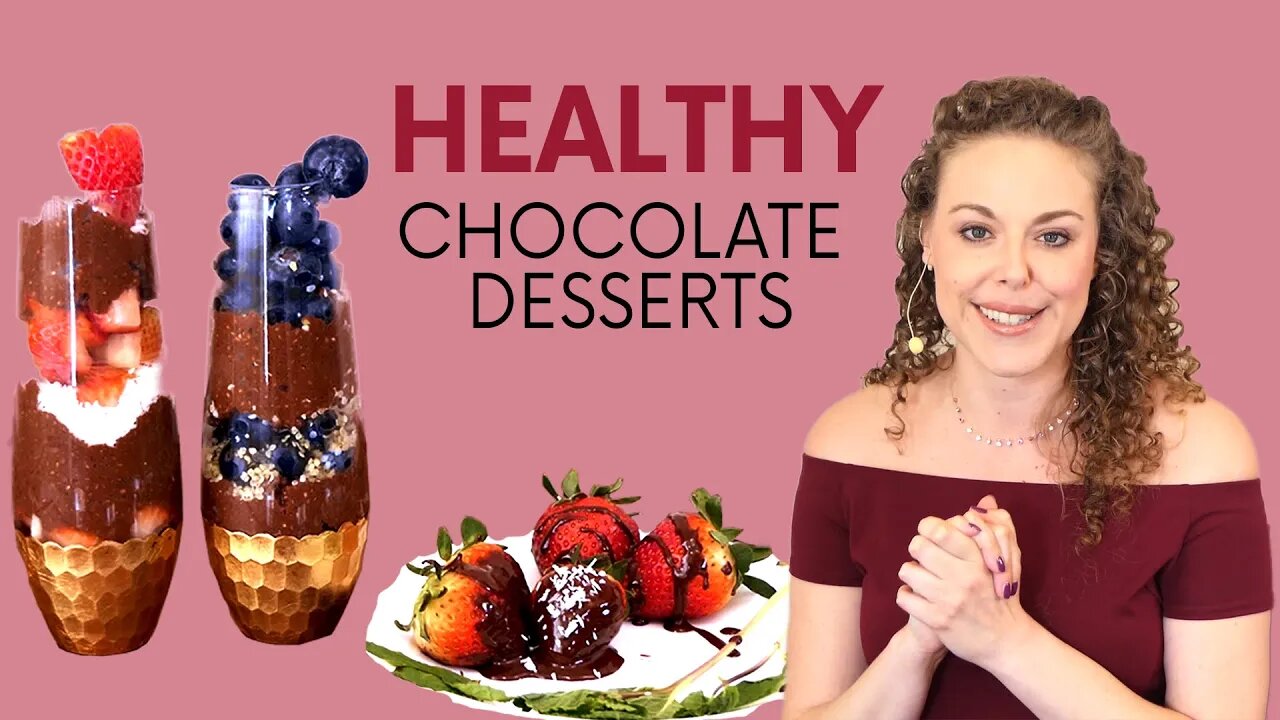 💕 Healthy Chocolate Desserts!! 🍨 Health & Weight Loss Tips, Raw Cacao Chia Parfait Recipe