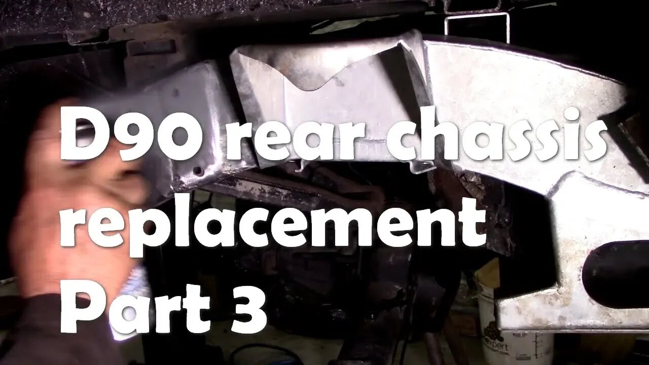 D90 rear chassis replacement. Part three prep and fit the crossmember - few issues with parts