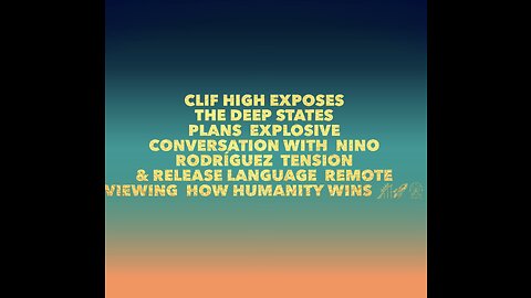 Clif Highs web bot data shows tension&release language EXPOSING the CABALS plans🌪️🌚☄️