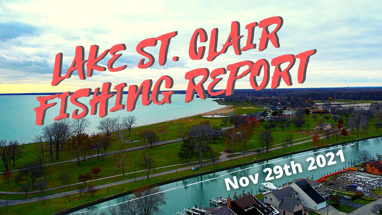 Lake St. Clair Michigan Fishing & Ice Report - November 29th 2021