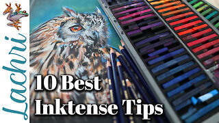 Top 10 Tips for using Derwent Inktense Blocks & Pencils 😱