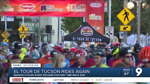 El Tour de Tucson rides again after 2020 hiatus