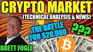 IS BITCOIN IN FOR MORE PAIN?? BITCOIN & CRYPTO MARKET TECHNICAL ANALYSIS WITH BRETT FOGLE