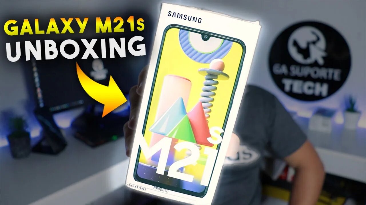 Galaxy M21s, com CÂMERA de 64MP - Unboxing e Impressões