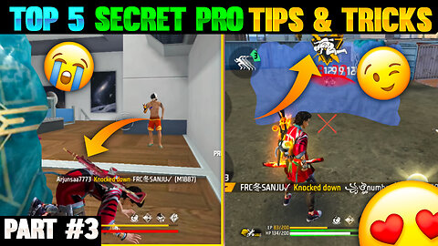 Top 5 Tips And Tricks In Free Fire BR Rank|Free Fire BR Rank Tips And Tricks 2023|Part 3|Bot Sanju