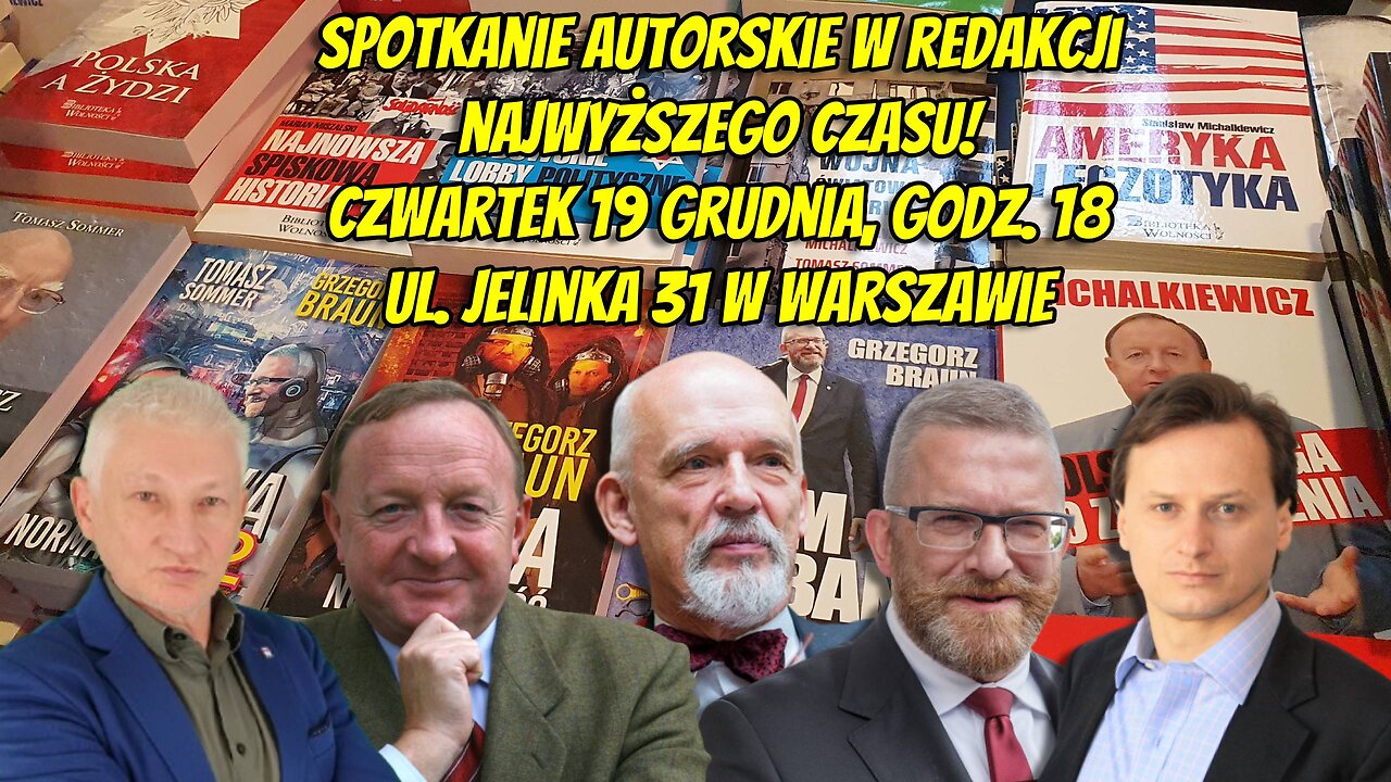 Marek Skalski: Zapraszam na spotkanie autorskie w redakcji Najwyższego Czasu!