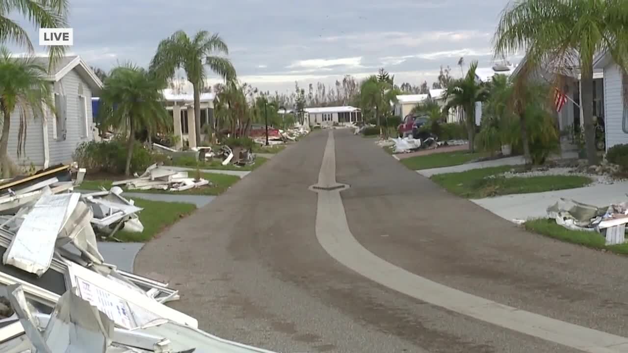 Charlotte County damage on Duncan Road