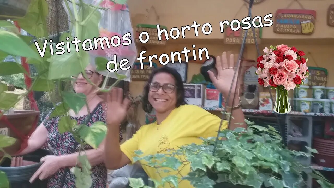 Visita ao horto rosas de frontin /Familia flima