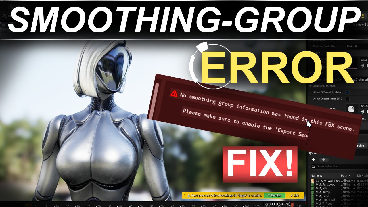 Unreal Smoothing Group Error (30 Second FIX!)