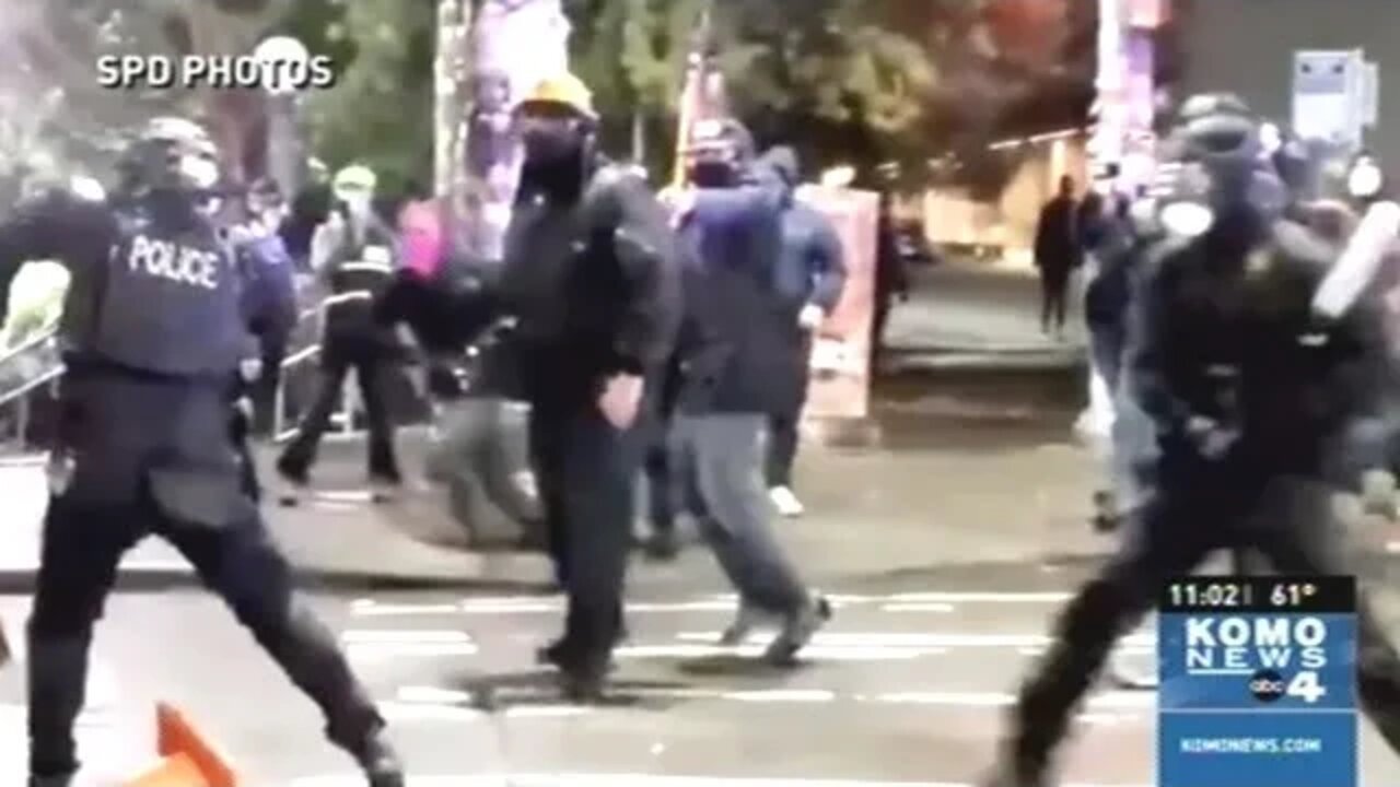 Protesters In Seattle Attack Capitol Hill Police Station!